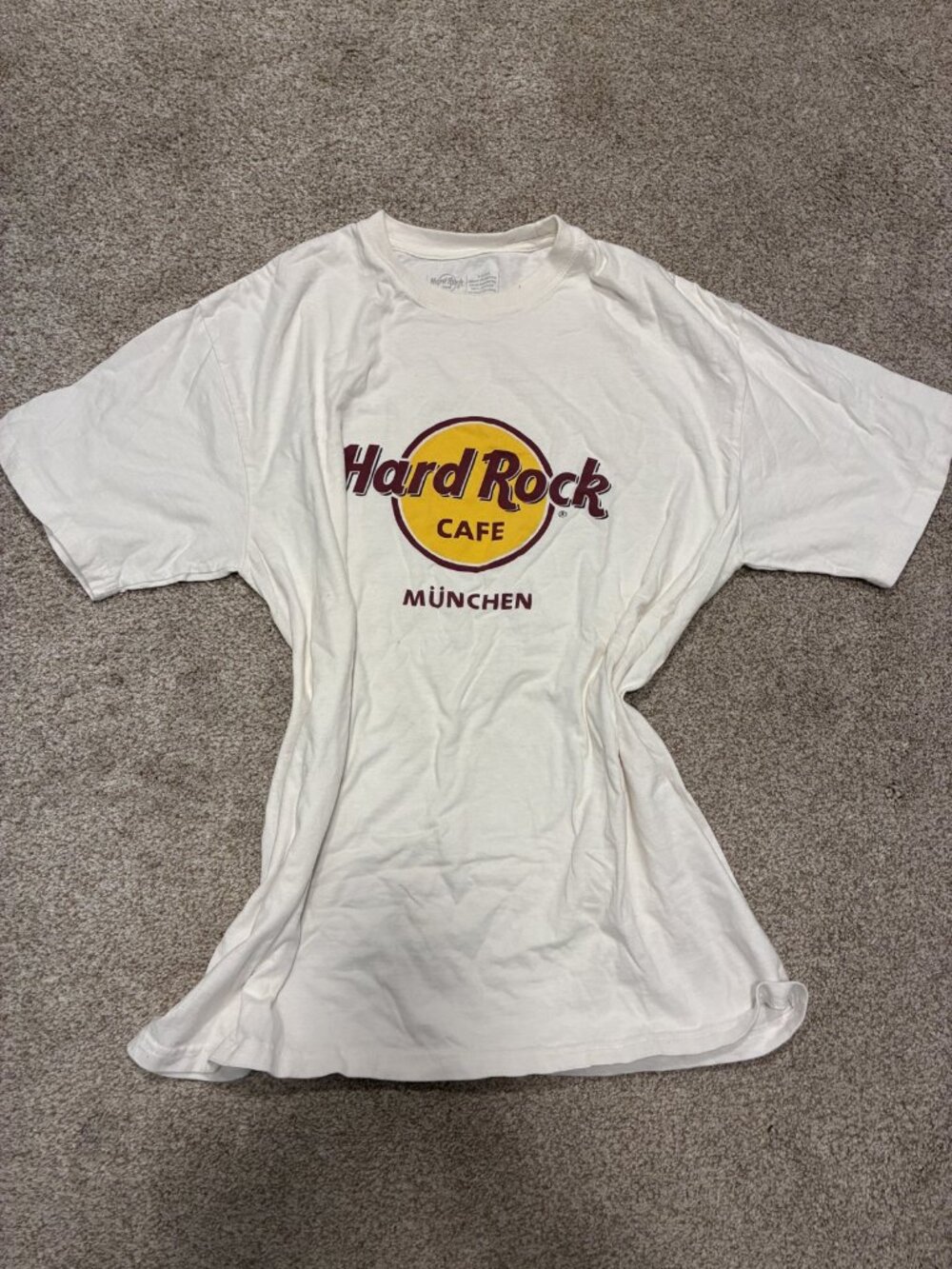 Hard Rock Cafe Munich München Classic Logo Tee White Unisex XL